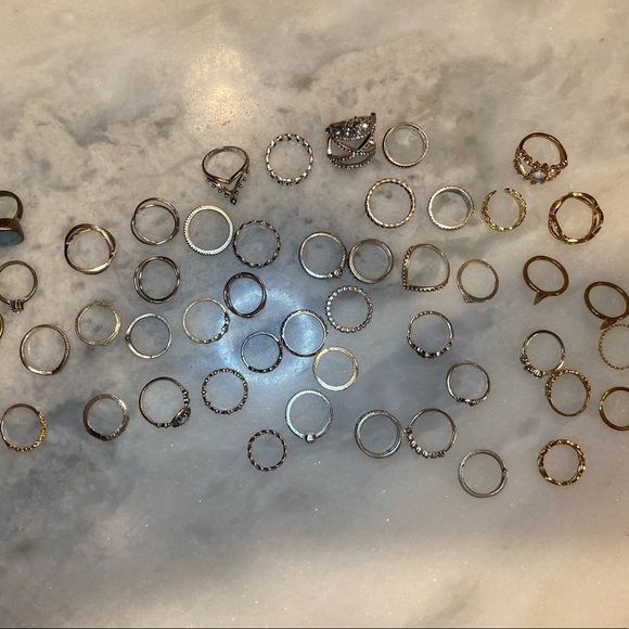 SHEIN Jewelry - Collection of rings! Silver, brass and gold